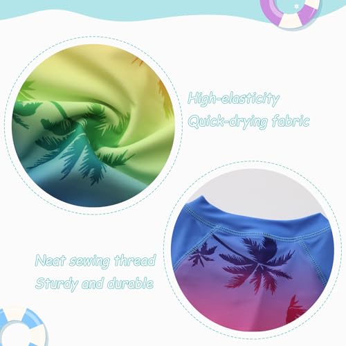 Image of Girls One Piece Rash Guard Swimsuits for Girl Short Sleeve Bathing Suits with Front Zipper Sun Protection Swimwear 3-16 Years