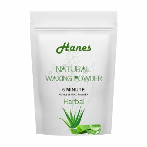Image of Hanes Women Organics Herbal Wax Powder For Hair Removal-Magic Wax-15 Min Instant Painless Natural Waxing Powder All Types Of Hair Skin Hands Legs Underarms Bikini(100 Gm -1 Pack-Alovera)