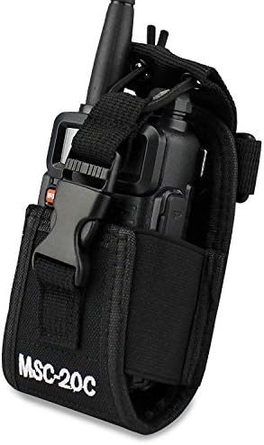 abcGoodefg 3 in1 Multi-Function Radio Holder Holster Case Pouch Bag compatible with GPS Kenwood Yaesu Icom Motorola baofeng UV5R UV82 TYT UV5RA HYT 888S Retevis H777 Two Way Radio Walkie Talkie MSC 20C (1 Pack)