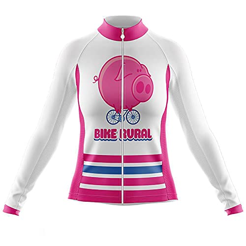 Maillot de cyclisme femme mignon cochon pour vos sorties VTT et balades nature