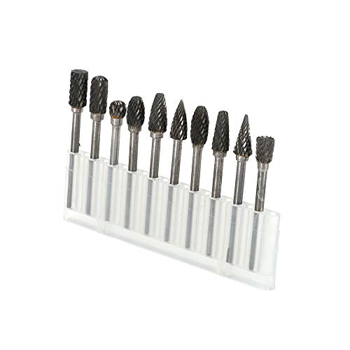 Set de 10 fresas de carburo de tungsteno 3mm miniatura 1
