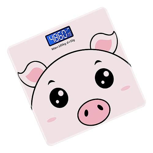 Healeved Báscula Digital para Cuerpo Rosa Delicada y Precisa Electrónica para Control de Peso Hogar Diseño Compacto para Gestión Fitness