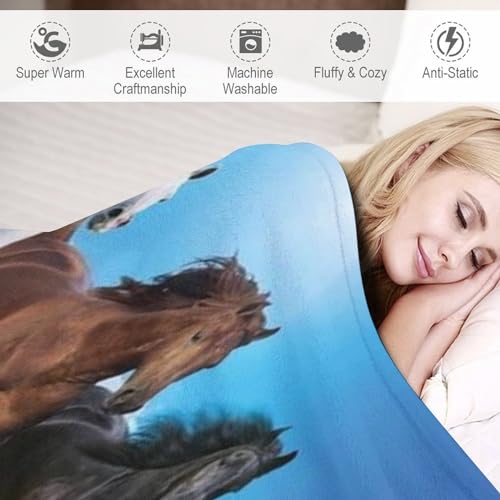 Manta de caballo cálida para sofá dile adiós al frío con este tejido suave 5