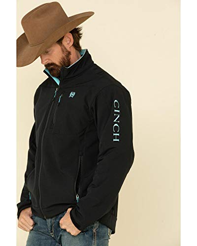 Image of Cinch Men's Logo Solid Softshell Bonded Jacket