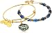 Alex and Ani "Holiday" Peace Set of 2 Gold Charm Bracelet
