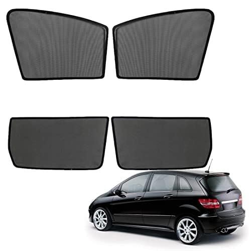 Pare-Soleil Pare-Soleil Magnétique pour Vitres Voiture Protection UV pour Bébé Endormi, Lot De 2 pièces pour Lunette Arrière pour Classe B W245 2007-2011 Fenêtre de Voiture(‎4pcs)
