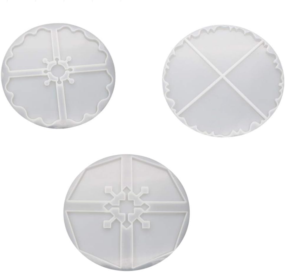 Eliky 3-Piece Set DIY Irregular Coasters Crystal Epoxy Shape High Mirror UV Resin Shapes