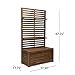 Christopher Knight Home Priscilla Outdoor Wooden Hall Tree, Teak Finish