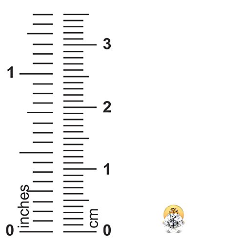 CANDERE - A KALYAN JEWELLERS COMPANY 14K BIS Hallmark Pure Yellow Gold and certified SIIJ Real Diamond Stud Earring for Women with Screw Back closure - Image 4