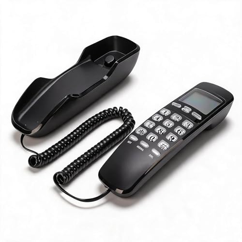 Teléfono Fijo Retro para Pared Bewinner con Caller ID LCD miniatura 1