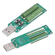 2Pcs USB تحميل تستر قوة بنك التفريغ المقاوم 5 V1A/2 A/3 A للتحويل تحميل التفريغ الشيخوخة كاشف الحمل الإلكتروني