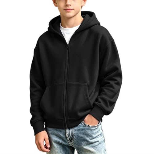 Boys Zip up Hoodie Youth Fashion Long Sleeve Lightweight Jacket Sweatshirts - image 1