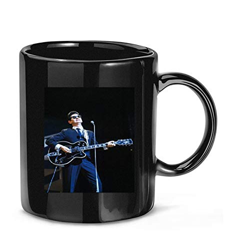 SOBRIBOLAO Roy Orbison Iconic On Stage in Blue Suit Sunglasses Playing Guitar Coffee Mug for Women and Men Tea