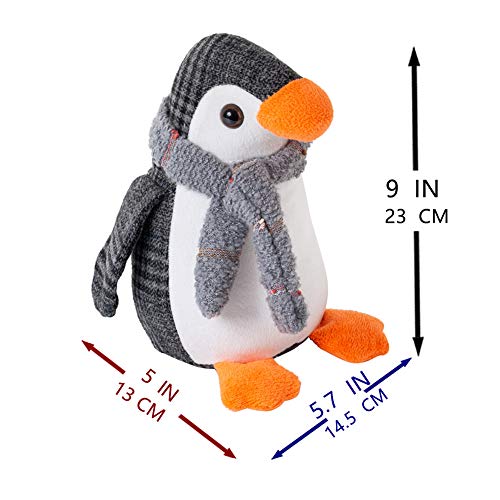 Marwood Cute Door Stopper Decorative Door Stops For Home And Office, Penguin Weighted Interior Doorstop Fabric Stuffed Animal Door Stopper Floor Decorative #TOP1