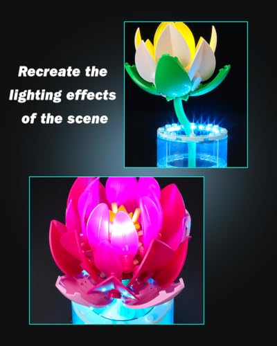 Image of LED Lighting Set Compatible with Lego Water Lilies 11511 Set, DIY Light Up Kit for 11511 Building Blocks Model (Building Sets Not Included)