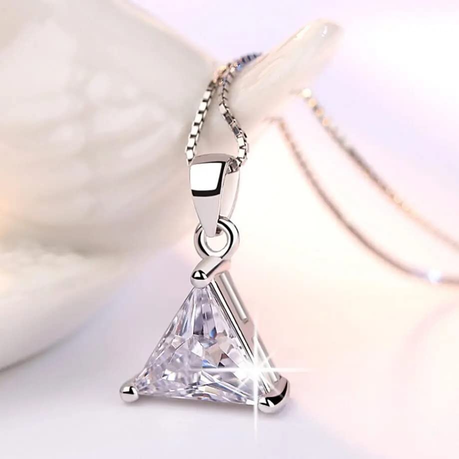 Collier moissanite taille princesse pendentif diamant s925 - 2