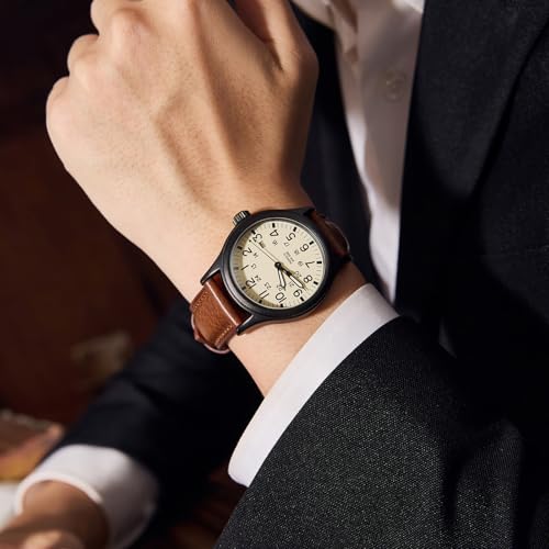 Image of Getalia Italian leather Watch Band Tuscany Natural Vegetable-Tanned Full Grain Genuine Leather,18mm 19mm 20mm 21mm 22mm Quick Release Replacement Watch Straps for Men and Women Thick and Soft