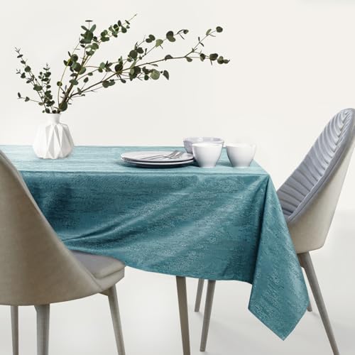 Nappe en polyester de qualité Vesta AmeliaHome bleu pétrole