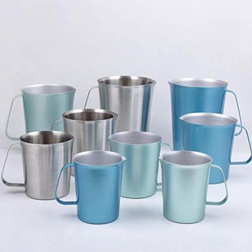 Jarra de espumador de leite UPKOCH de aço inoxidável, copo de café expresso latte Art Cup copo medid