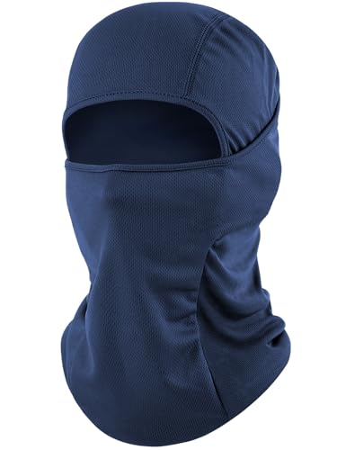 ROXUN Ski Mask Balaclava Shiesty Motorcycle Summer Cooling Breathable UV Protector for Men/Women Navy Blue