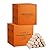 128Pcs Natural Fire Starters for Campfires, Fireplaces, Grills, BBQ & Smokers, Wood Stoves,Fire Pits,A Box of 128 pcs Firestarters