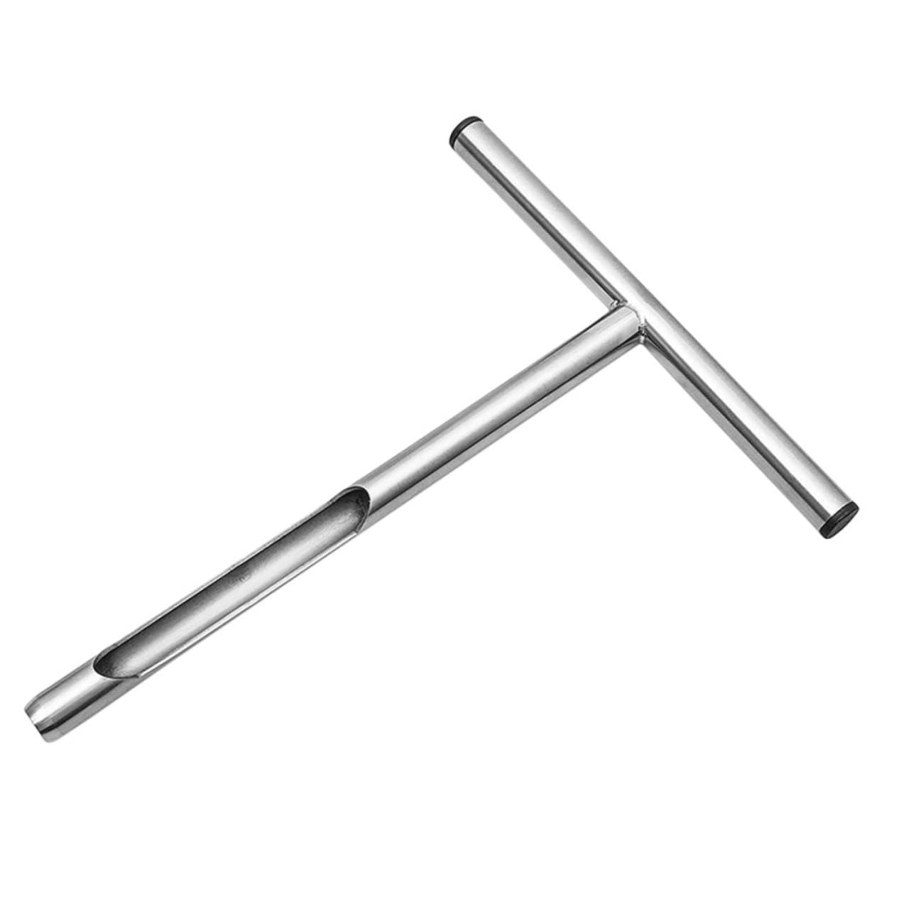 Sonda Campionatore Del Suolo in Acciaio Inox 304 Impugnatura a t Antiscivolo, 52x25 Cm, Strumento Per Test e Analisi Del Terreno, Attrezzo Resistente Per Giardinaggio e Manutenzione Prato
