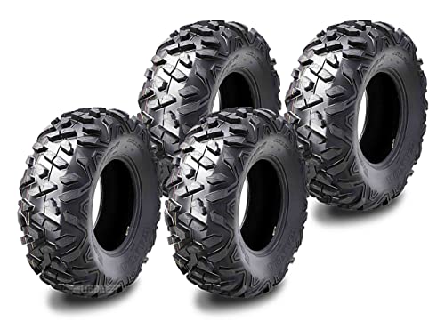 Set Of 4 Wanda Atv Utv Tires 27X9-14 27X9X14 6Pr Deep Tread Big Horn Style … #TOP13