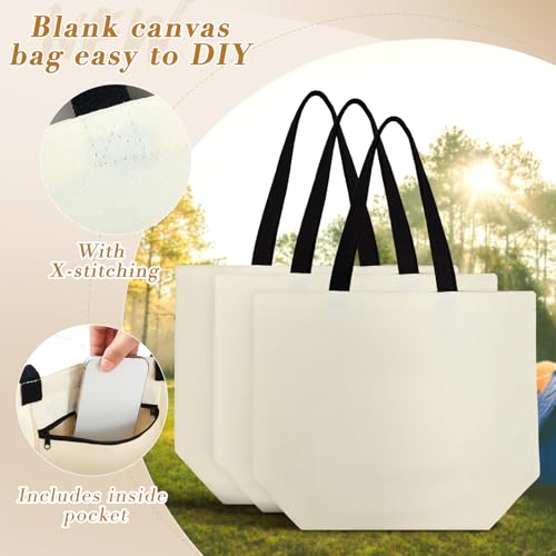 Sac de courses en tissu à grand fond idéal pour vos journées marché et DIY - 3