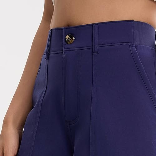 Oalka Women's Cargo Capri Pants Relaxed Fit Knit Waist Cropped Pant Casual Hiking Capris4