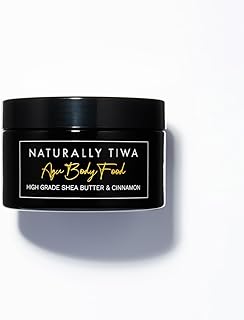 AGU Body Food 250ml Natural Moisturiser, Intensely Hydrating + Eczema + Psoriasis Relief + Shea Butter, Cinnamon and Nutmeg. Chemotherapy Skincare + Vegan + Cruelty Free