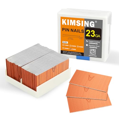 China-top Silver P635 23 Gauge 1-3/8 inch Length Pinner Nails Pin Nails Headless Pins 10,000 PCS/Box