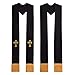 BLESSUME Clergy Mass Black Stole Cross Embroidery