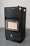 ALINI 4.2kw Folding Portable Indoor Gas Heater Home Office Workshop Butane Gas Regulator & Hose Included/Piezoelectric ignition