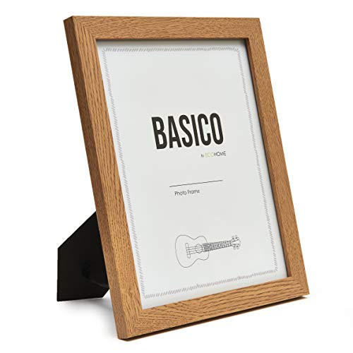 EcoHome 8x10 Picture Frames, Nature Wood Photo Frame â€“ to Decorate Wall or Table Top