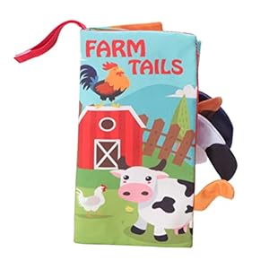 UPKOCH Farm Tails Stoffbuch Kinderwagenspielzeug
