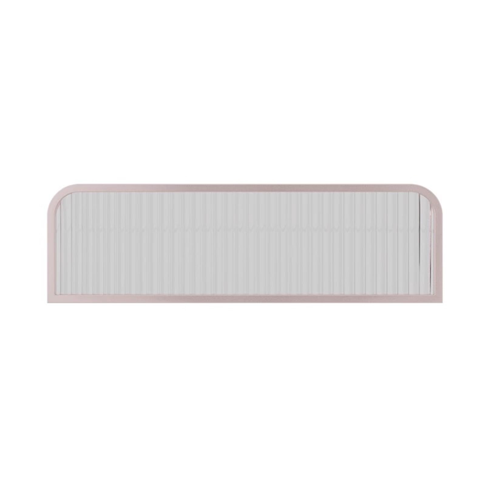 KLGFBDC Dividers For Dining Areas, Translucent Raised Striped Glass Restaurant Decorative Partitions, Hot Pot Aisle Countertop Desk Divider For Front Desk, Bar (Color : Pink-A, Size : 100X30CM)