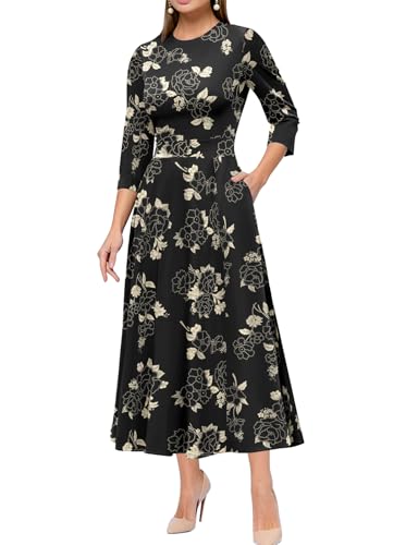Image of Simple Flavor Women's Vintage Dress Sleeveless O-Neck Party Cocktail Dress