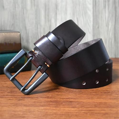 Men's 4.3Cm*105-125Cm Belt Genuine Leather Jeans Belts Double Pin Buckle Luxury Designer Waistband2