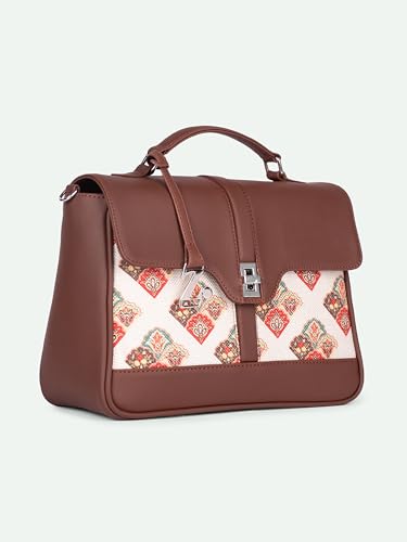Image of ZOUK | Women's Vegan Leather | Stylish Handbag with Adjustable Strap, Top Handle |