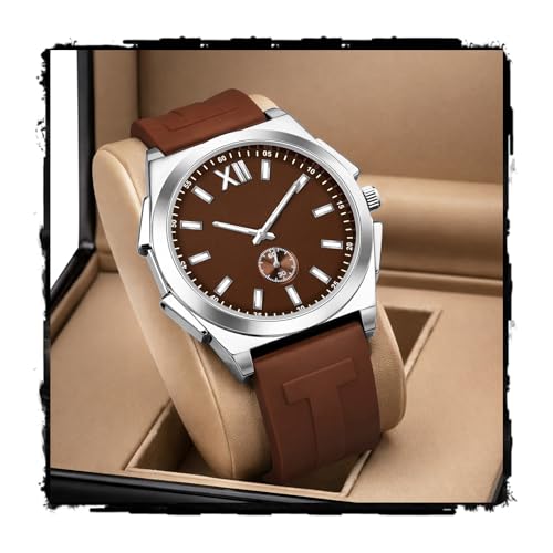 Image of styledose Men's Watch Analog Quartz with Chronograph & Silicone Strap -Casual & Formal Wrist Watch for Men