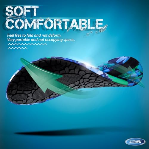 Image of SIMARI Water Shoes for Women Men Swim Aqua Socks Beach Pool Essentials Barefoot Surf River Boat Kayak Sea Yoga Sand Exercise Sport Accessories Breathable Quick-Dry Adult Youth Kid Size SWS001