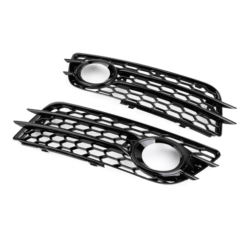 Grille antibrouillard nid d'abeille pour A4 S4 2008-2012 pare-chocs avant