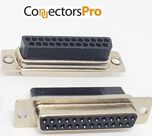 Kit 4 sets conector DB25 hembra con capuchas y 100 pines miniatura 7