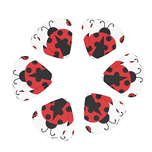 Médiators Guitare 12-Pack Funny Ladybug Guitar Picks Pour Guitare Électrique Guitare Acoustique Diverses Guitares - Les Beatles, Paul McCartney, John Lennon, RIngo Starr, George Harrison Médiators Guitare 12-Pack Funny Ladybug Guitar Picks Pour Guitare Électrique Guitare Acoustique Diverses Guitares