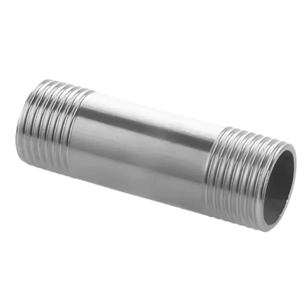 Accesorio de tubería sin costura en acero inoxidable 304 con conector redondo de doble cabeza