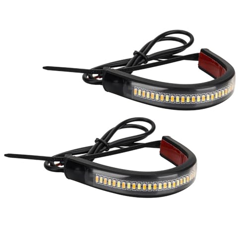 Clignotants de moto momt double couleur blanc ambre pour avertissement de sécurité