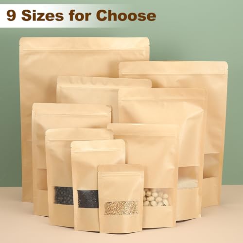 Bolsas de pie con cremallera PATIKIL para conservar alimentos secos sin aire 6