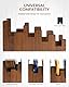 STRICH Gitarrenständer aus Holz für mehrere Gitarren, 4-Halter, Frontale Präsentation, Platzsparender Boden-Gitarrenständer, Farbe Nussbaum, L-3E1AW (Für 3 E-Gitarren + 1 Akustikgitarre)