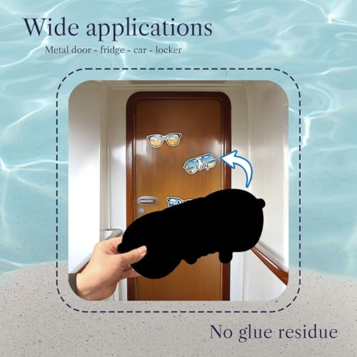 Imán de puerta rectangular grande personalizado 11x4.7 pulg. miniatura 5