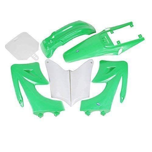 Hmparts Juego de Carenado Suciedad Pit Bike 125-150 Ccm Tipo 2 Verde